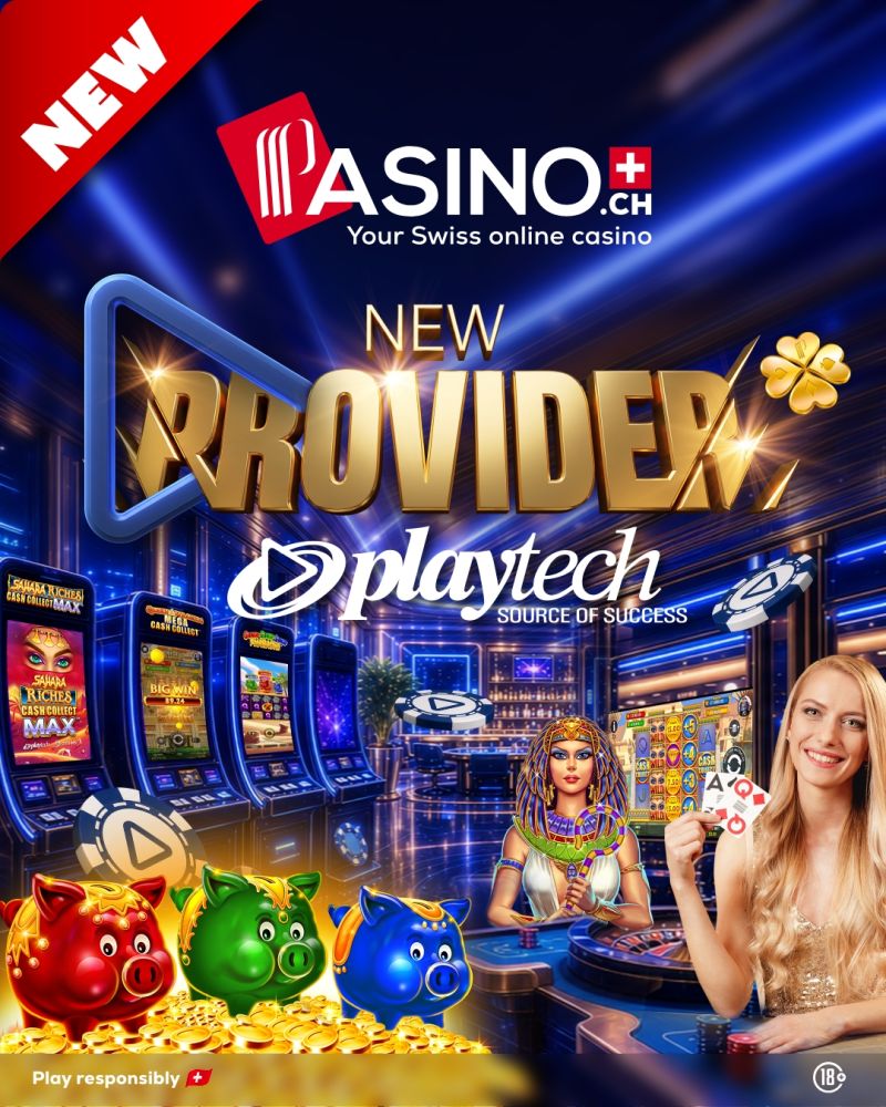 PASINO.ch lance les jeux Playtech pour les joueurs suisses !